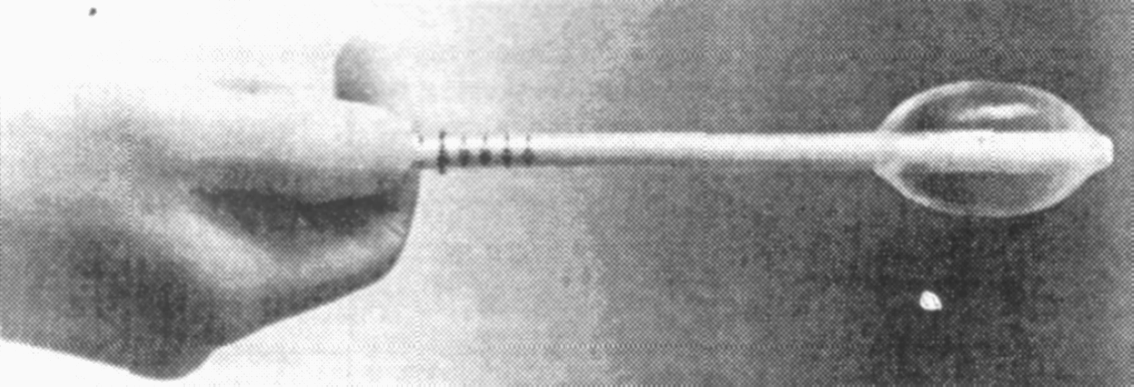   Ryc. 1. Cewnik Cavaterm z balonikiem silikonowym  